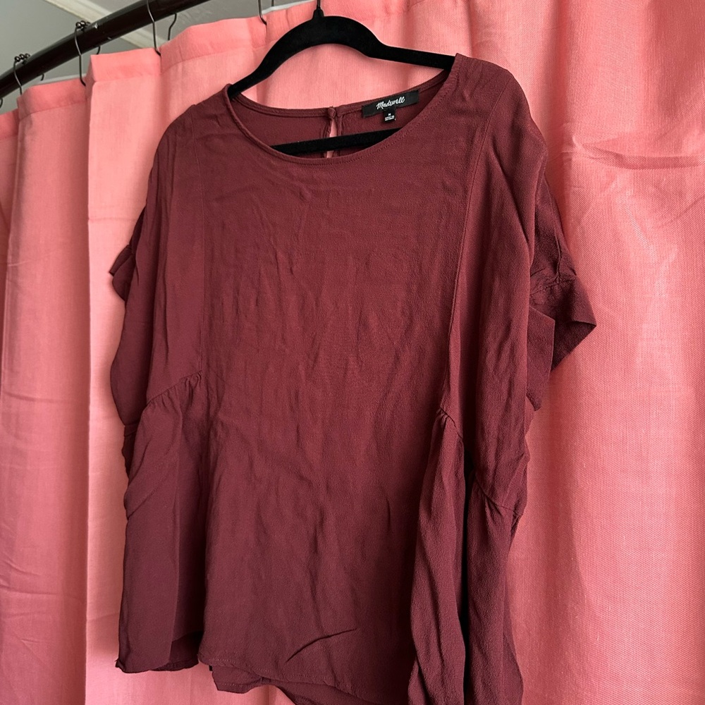 Madewell Burgundy Blouse